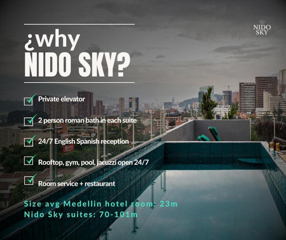 Aparthotel Nido Sky Medellín Exteriér fotografie